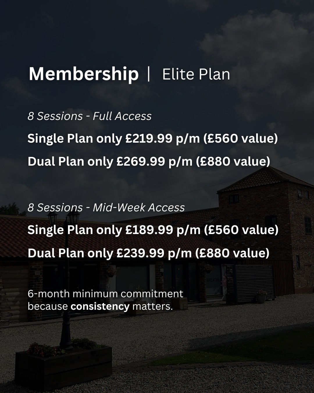 Elite membership prices. An accessible price table follows this gallery.