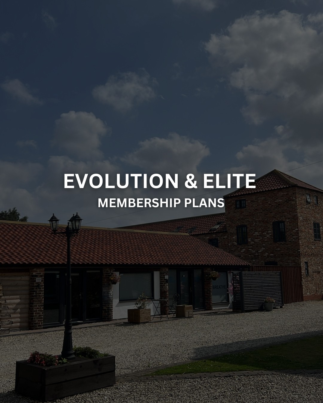 Evolution and Elite membership plans at Breathe Manor Farm.